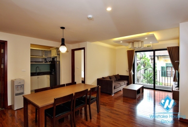 Well lit spacious two bedroom apartment for rent on To Ngoc Van